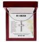 Easter | Stainless Cross | White