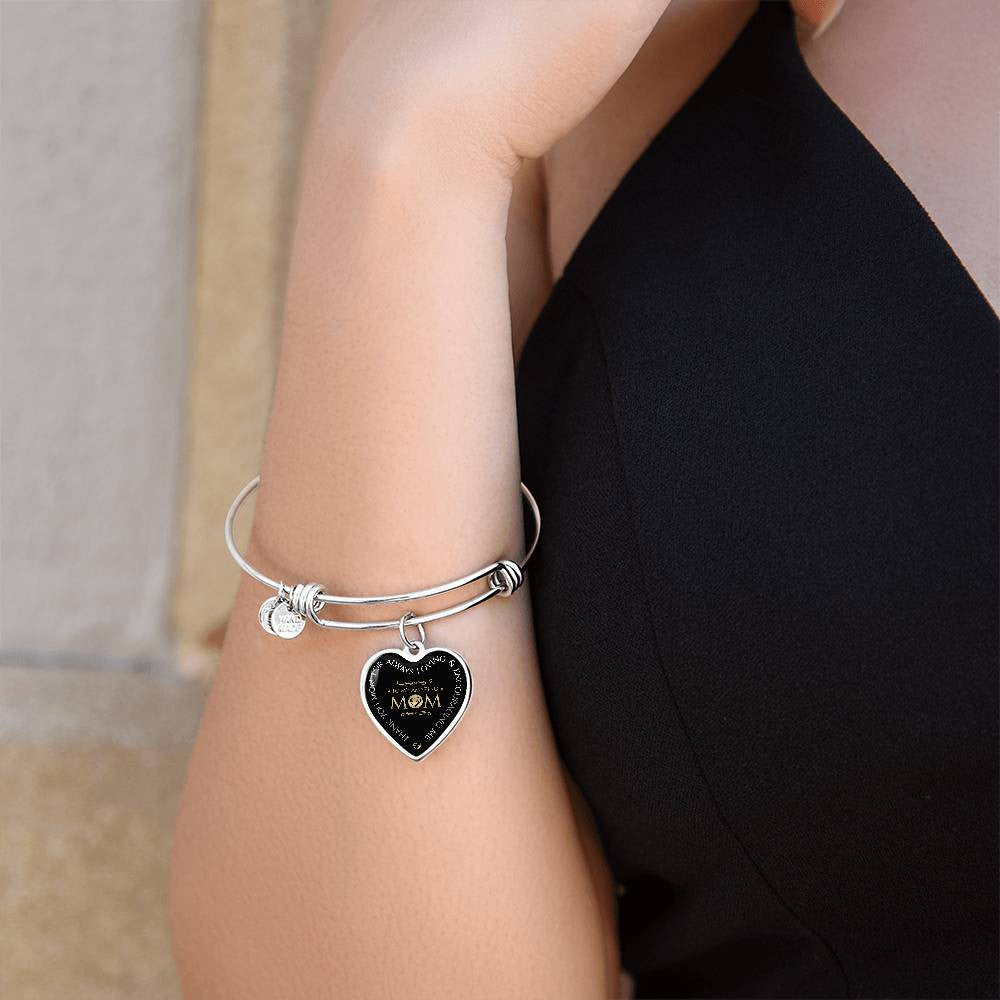 THANK YOU MOM Heart Necklace + THANK YOU MOM - Bangle