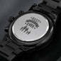 BEST DADDY EVER | ENGRAVED BLACK CHRONOGRAPH WATCH