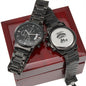 BEST DADDY EVER | ENGRAVED BLACK CHRONOGRAPH WATCH