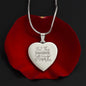 AUNT | ENGRAVED HEART NECKLACE