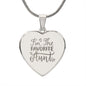 AUNT | ENGRAVED HEART NECKLACE