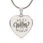 BEST MOM | ENGRAVED HEART NECKLACE