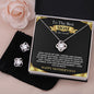 BEST MOM | LOVE KNOT NECKLACE & EARRINGS | BLACK & GOLD