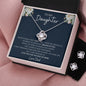 DAUGHTER | LOVE KNOT EARRINGS AND NECKLACE | D.BLUE