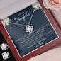 DAUGHTER | LOVE KNOT EARRINGS AND NECKLACE | D.BLUE
