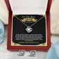BEST MOM | LOVE KNOT NECKLACE & EARRINGS | BLACK & GOLD