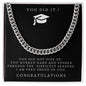 YOU DID IT | CUBAN LINK | BLACK