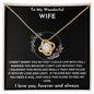 WIFE |LOVE KNOT NECKLACE | BLACK