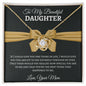 BEAUTIFUL DAUGHTER | LOVE KNOT | BLACK &GOLD BOW