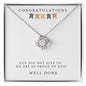 CONGRATULATIONS | LOVE KNOT | WHITE