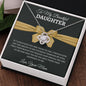BEAUTIFUL DAUGHTER | LOVE KNOT | BLACK &GOLD BOW