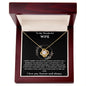 WIFE |LOVE KNOT NECKLACE | BLACK