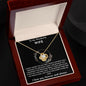 WIFE |LOVE KNOT NECKLACE | BLACK