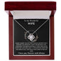 WIFE |LOVE KNOT NECKLACE | BLACK