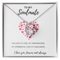 SOULMATE | FOREVER LOVE | HEART | WHITE & RED