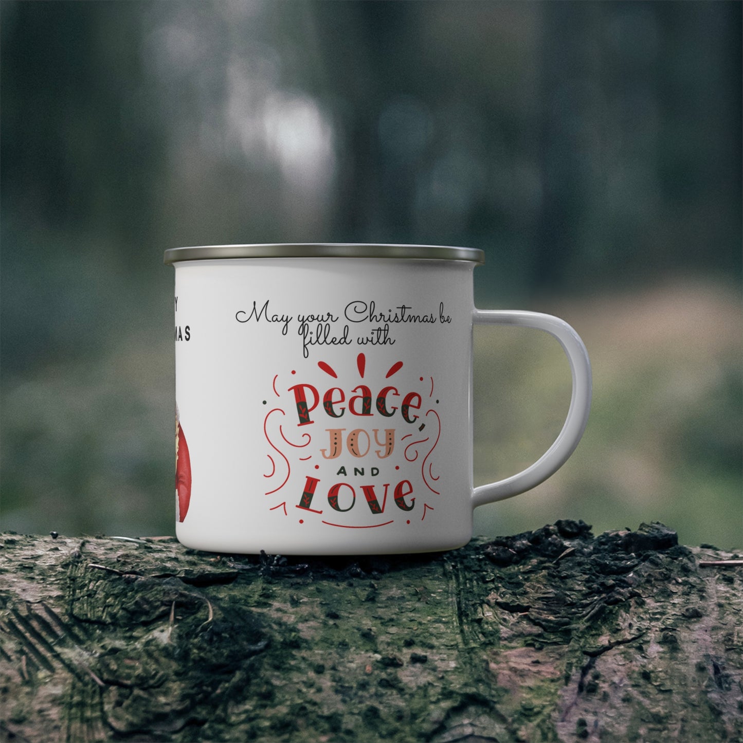 Merry Christmas Smile - Enamel Camping Mug