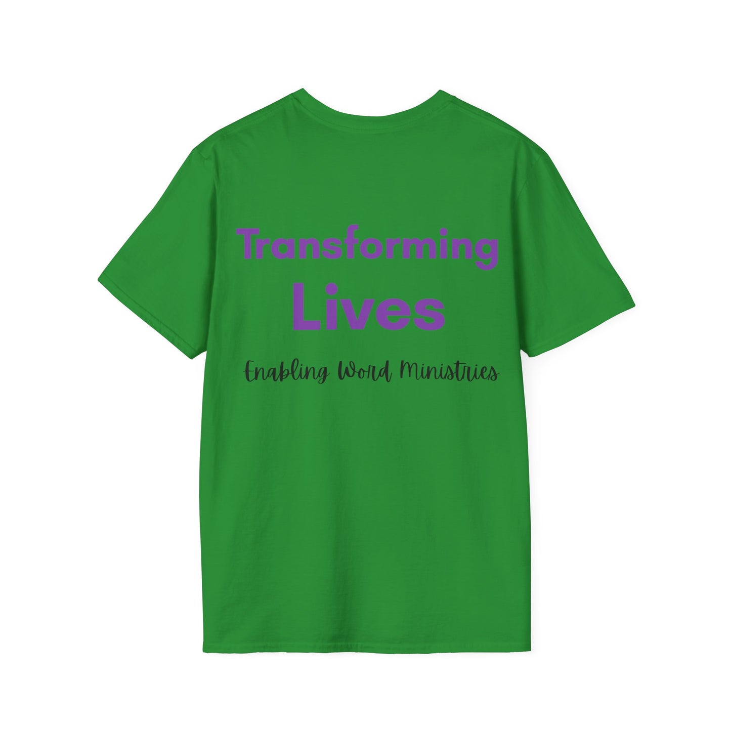 Inspirational Message T-Shirt - A Life Transformed by God's Word, Faith Apparel, Christian Gift, Unisex Tee, Ministry Shirt, Spiritual Wear