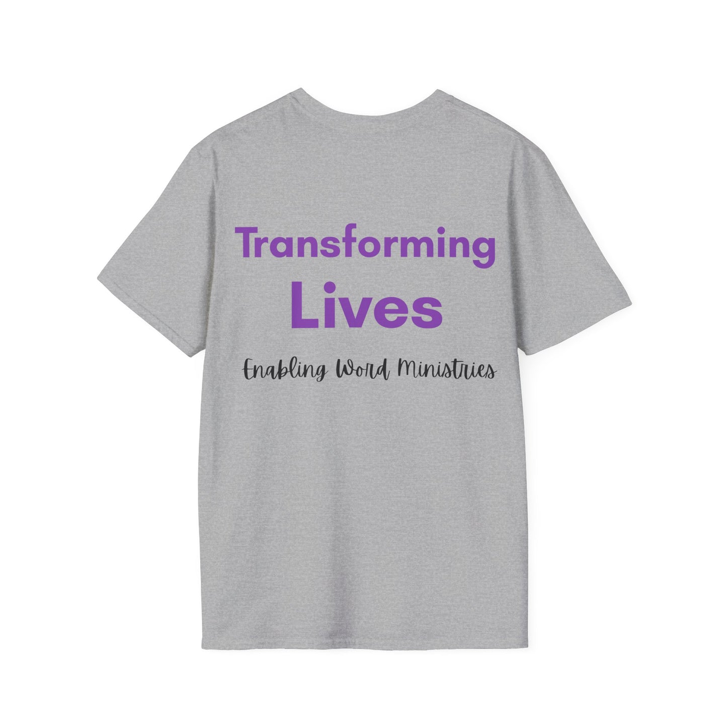 Inspirational Message T-Shirt - A Life Transformed by God's Word, Faith Apparel, Christian Gift, Unisex Tee, Ministry Shirt, Spiritual Wear