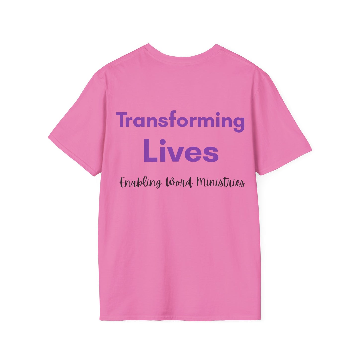 Inspirational Message T-Shirt - A Life Transformed by God's Word, Faith Apparel, Christian Gift, Unisex Tee, Ministry Shirt, Spiritual Wear