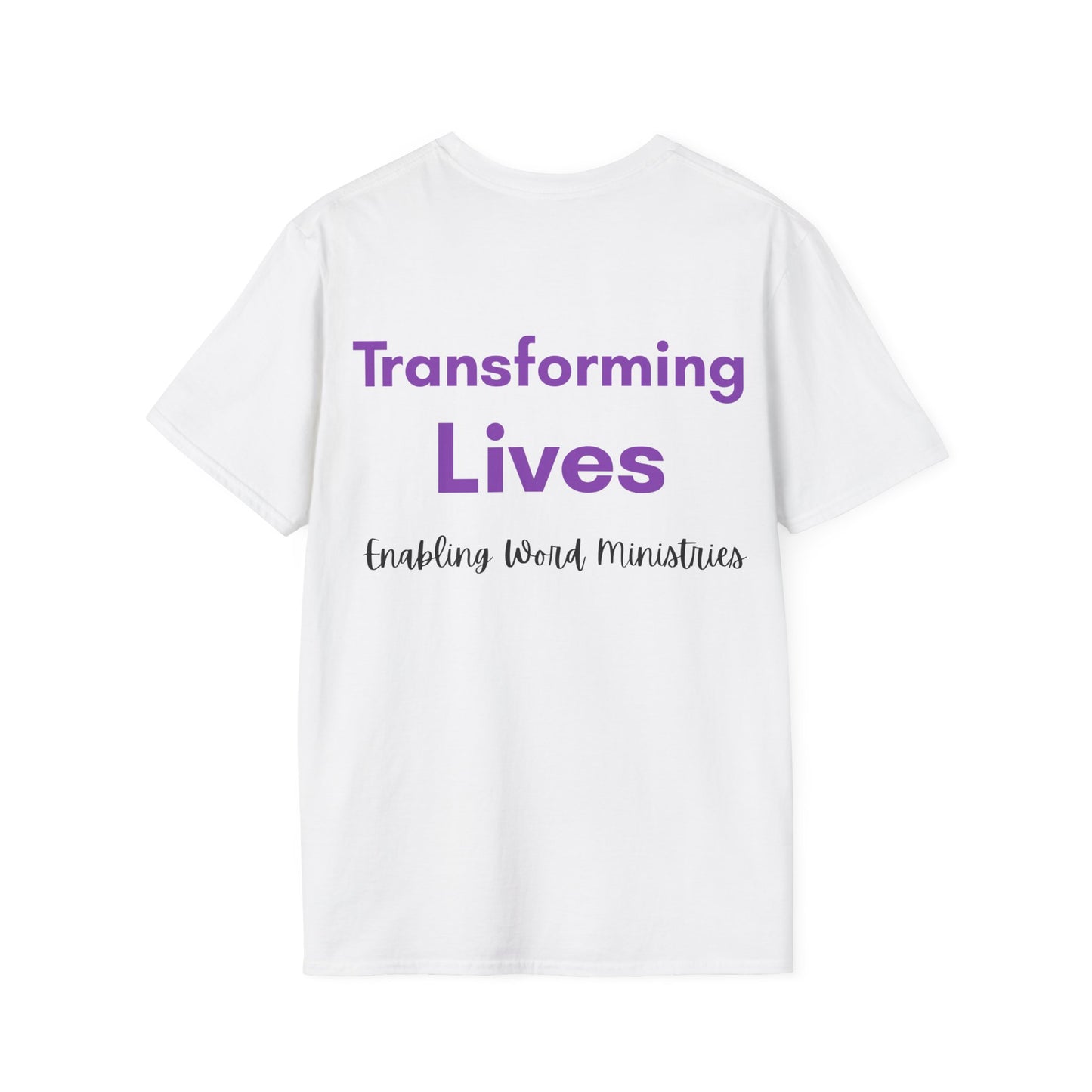 Inspirational Message T-Shirt - A Life Transformed by God's Word, Faith Apparel, Christian Gift, Unisex Tee, Ministry Shirt, Spiritual Wear