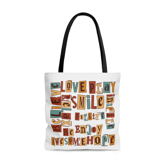 Multi Text - Tote Bag (AOP)