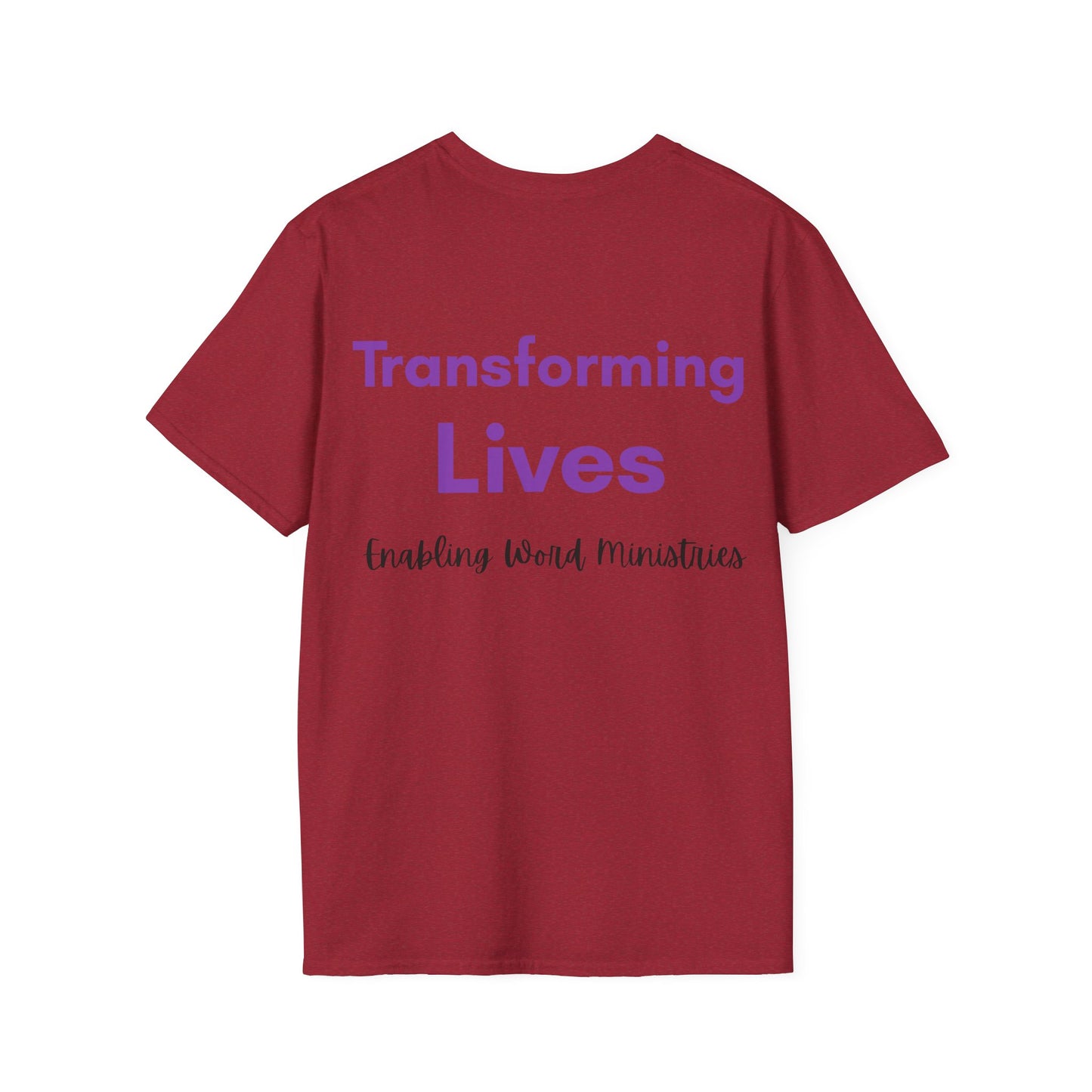 Inspirational Message T-Shirt - A Life Transformed by God's Word, Faith Apparel, Christian Gift, Unisex Tee, Ministry Shirt, Spiritual Wear