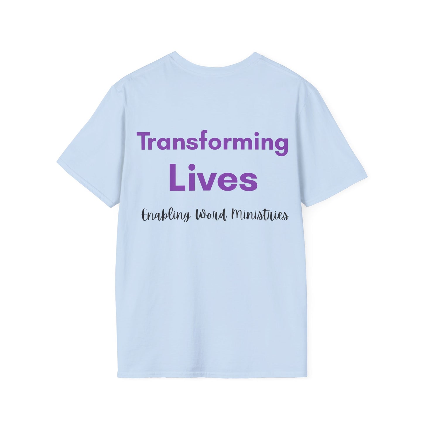 Inspirational Message T-Shirt - A Life Transformed by God's Word, Faith Apparel, Christian Gift, Unisex Tee, Ministry Shirt, Spiritual Wear