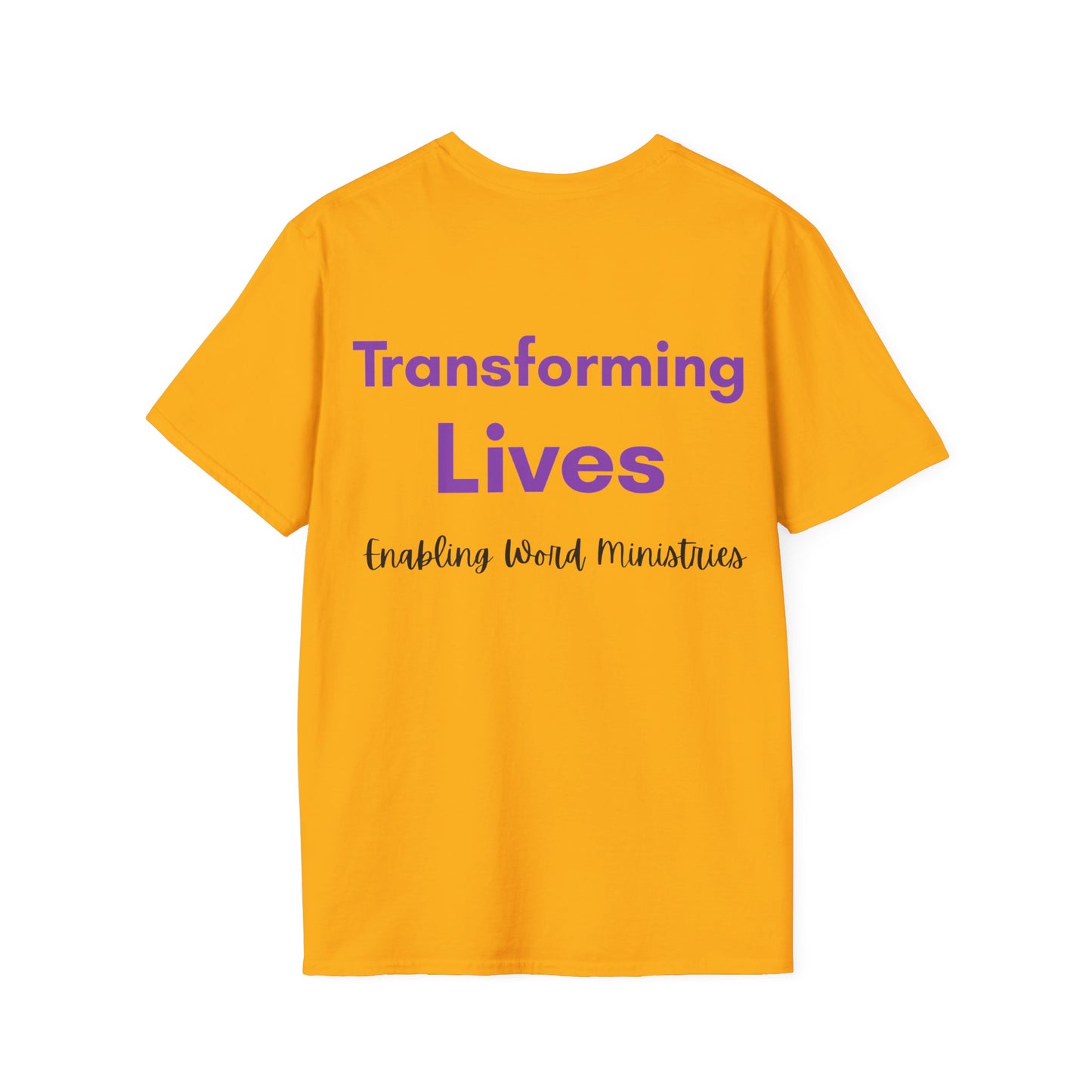 Inspirational Message T-Shirt - A Life Transformed by God's Word, Faith Apparel, Christian Gift, Unisex Tee, Ministry Shirt, Spiritual Wear