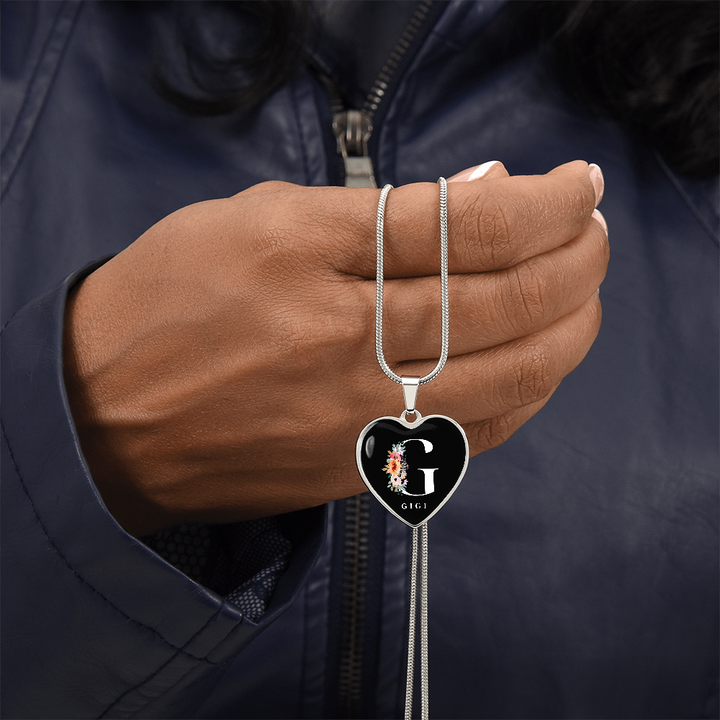 Heart Necklace| G Gigi | Flowers