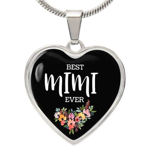 Best Mimi Ever  - Heart Necklace & Weekender Tote Bag