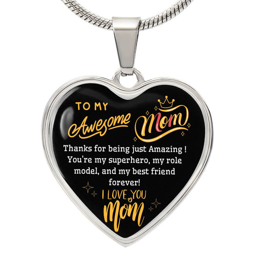 Heart Necklace | Awesome Mom