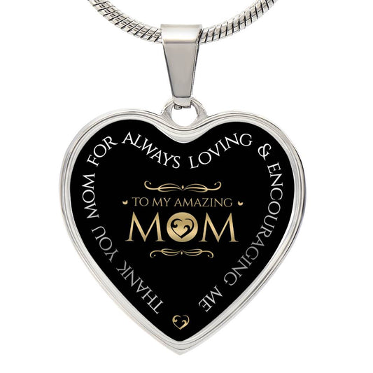 THANK YOU MOM Heart Necklace + THANK YOU MOM - Bangle