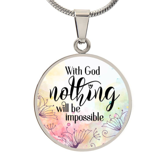 CIRCLE NECKLACE - With God