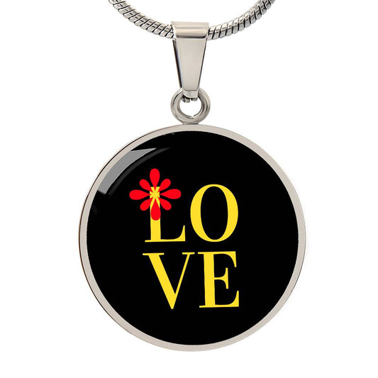 CIRCLE NECKLACE | Love | Red