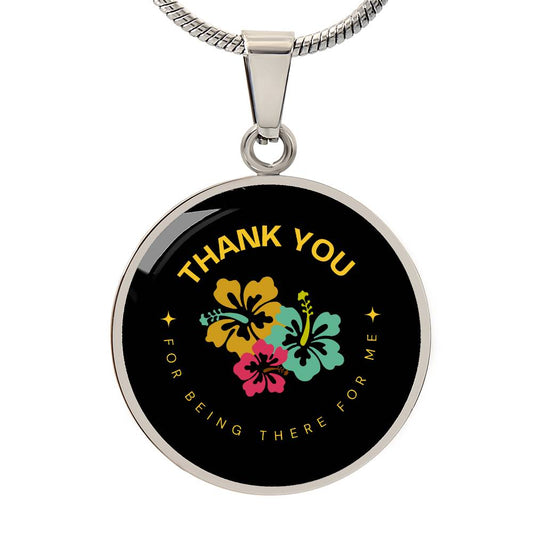 CIRCLE NECKLACE | Thank You | Flowers