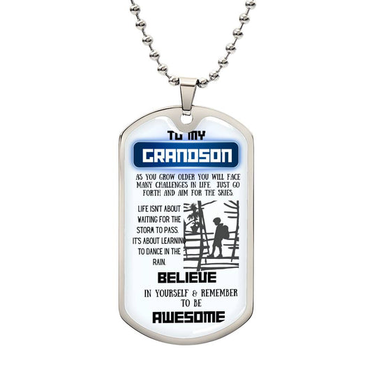 DOG TAG | Grandson | Believe