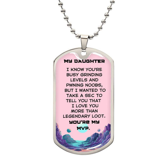 DOG TAG | GAMER | MVP | PINK