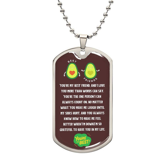 DOG TAG | BEST FRIEND | AVOCADO