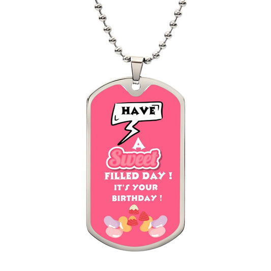 DOG TAG - Sweet Birthday