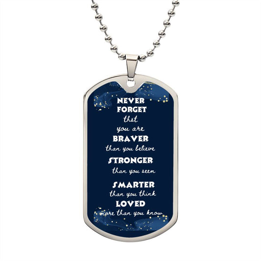 DOG TAG - Never forget (D.Blue)