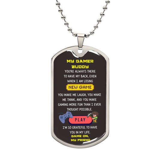 DOG TAG | GAMER BUDDY | GREY