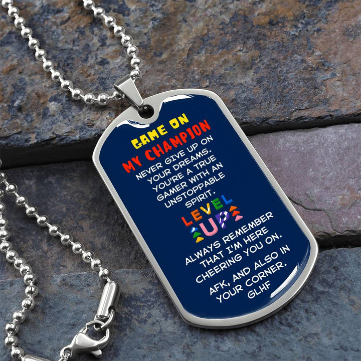DOG TAG | GAME ON | LEVEL UP