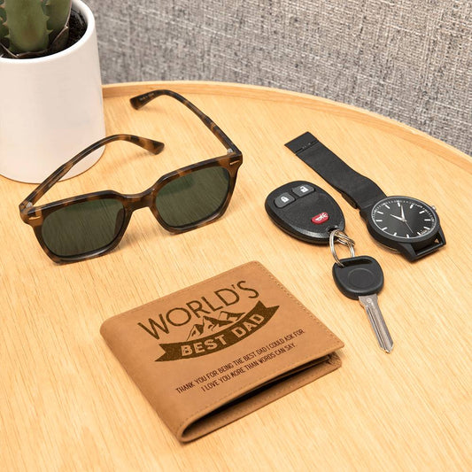 LEATHER WALLET - World's Best Dad