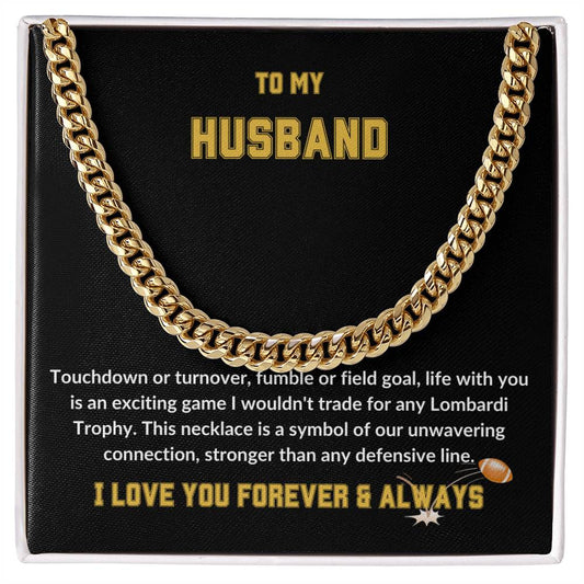 HUSBAND | CUBAN LINK | Touchdown | Black