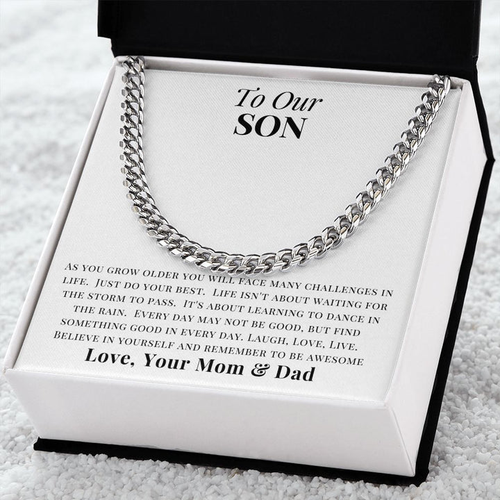 OUR SON | CUBAN LINK | AS YOU GROW | WHITE