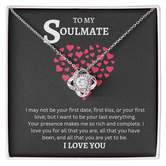 SOULMATE |  LOVE KNOT | RED HEART | BLACK