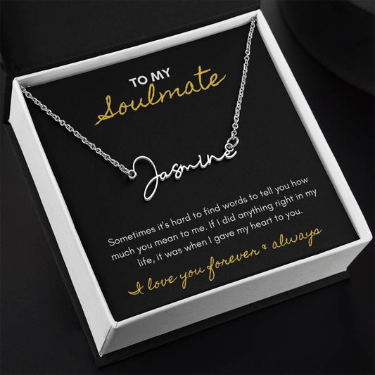 SOULMATE | Signature name necklace | Words