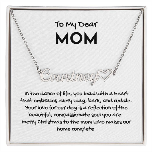 NAME NECKLACE | Dear Mom | Add Your Name