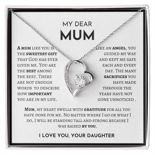 MY DEAR MUM - Forever Love Necklace